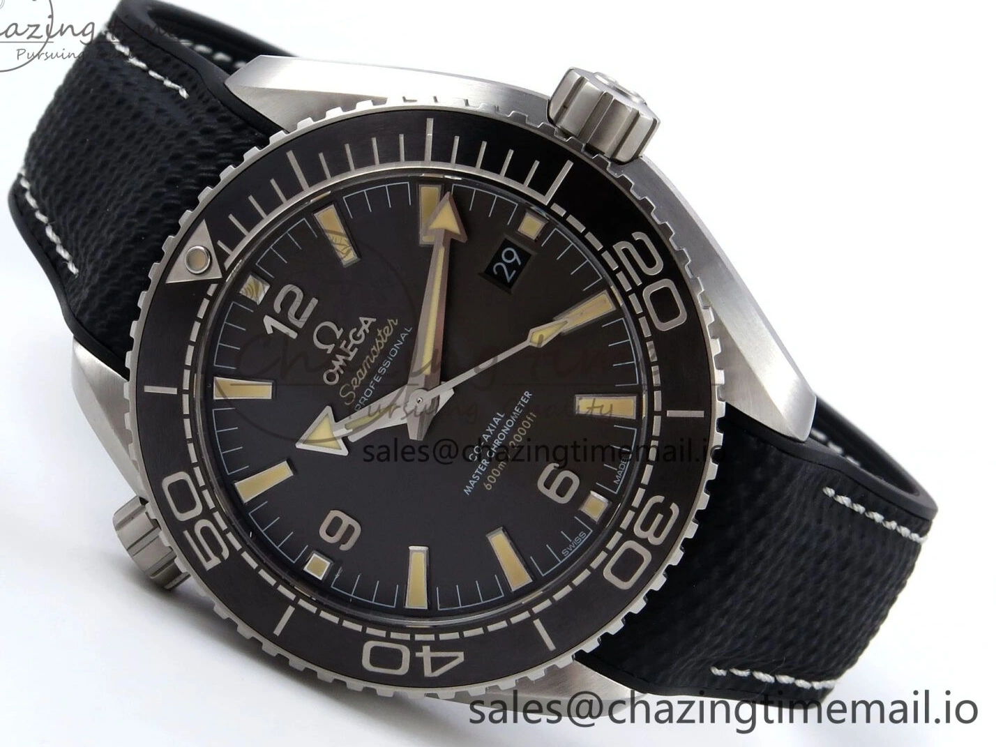 0522 AllSeason Planet Ocean 43.5mm SS VSF 1:1 Best Edition Gray Bezel Gray Dial on Black Rubber Strap A8900 Super Clone 7712
